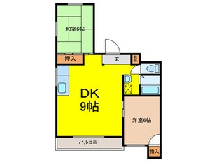 ユニライフ石坪の物件間取画像